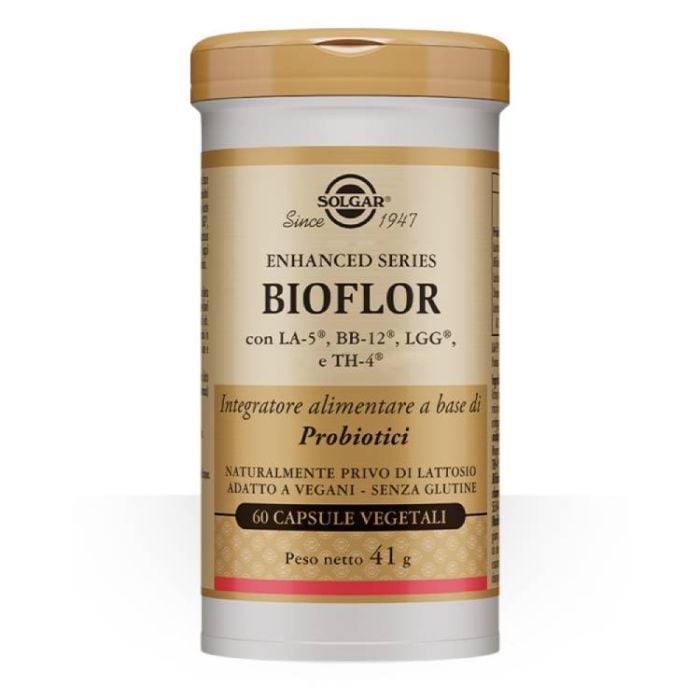 Bioflor 60 Caspule veg | Probiotici per adulti | SOLGAR