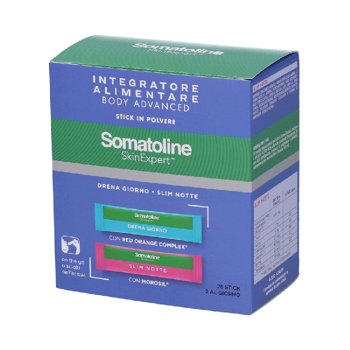 Body Advanced 28 stick | Integratore drenante giorno/notte | SOMATOLINE
