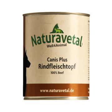 Menu Rindfleischtopf 800g | Carne di Manzo | NATURAVETAL - Canis Plus