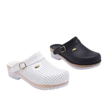 Zoccolo Professionale| Clog Super Comfort - Bianco/Blu| DR. SCHOLL - Calzature