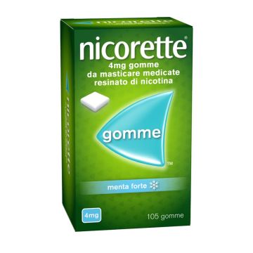 Nicorette&#x20;Gomme&#x20;Masticabili&#x20;4&#x20;mg&#x20;&#x7C;&#x20;105&#x20;Gomme&#x20;medicate&#x20;Menta&#x20;Forte