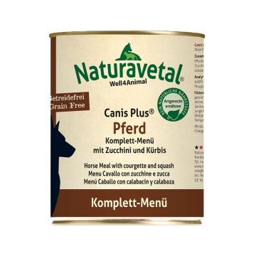 Menu Pferd 800 g | Cavallo, zucchine e zucca | NATURAVETAL - Canis Plus Menu Pferd 800 g | Cavallo, zucchine e zucca | NATURAVETAL - Canis Plus
