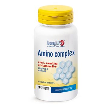Amino Complex  60 tav | Integratore di Proteine del Siero del Latte | LONGLIFE