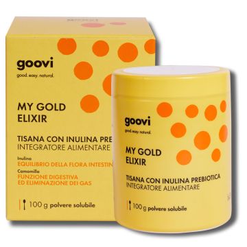 My Gold Elixyr 100gr |Tisana con inulina prebiotica | GOOVI by Hunziker