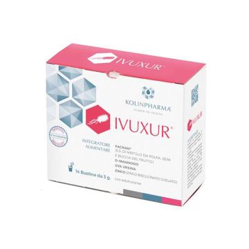 Ivuxur 14 bustine | Integratore cistite d-mannosio mirtillo e zinco | KOLINPHARMA