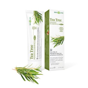 Pomata Tea Tree 50 ml | Trattamento contro il prurito | BIOS LINE Pomate Eudermiche Bio