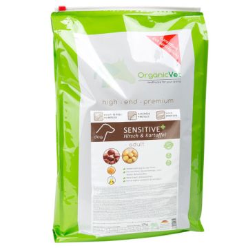 SENSITIVE+ CERVO 10 Kg | Cibo secco cervo e patate per CANI | ORGANIC VET 451103