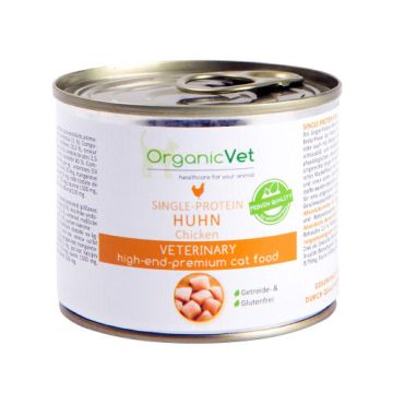 HUHN POLLO 200 g | Cibo umido monoproteico pollo per GATTI | ORGANIC VET HUHN POLLO 200 g | Cibo umido monoproteico pollo per GATTI | ORGANIC VET