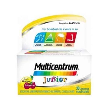 JUNIOR 30 cpr mastic. | Integratore vitamine e minerali | MULTICENTRUM