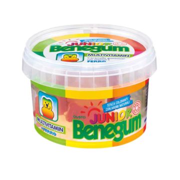 Benegum Junior Multivit + ferro 130 g | Integratore multivitaminico + ferro bimbi | BENEGUM