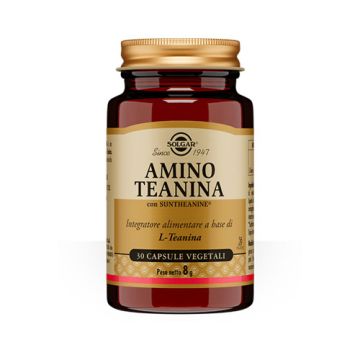 AMINO TEANINA 30 capsule vegetali | Integratore di L-Teanina | SOLGAR AMINO TEANINA 30 capsule vegetali | Integratore di L-Teanina | SOLGAR