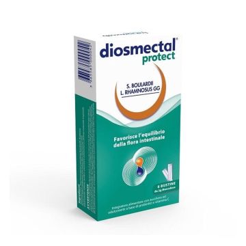 Diosmectal Protect 8 bustine | Integratore riequilibrante intestino | montefarmaco Diosmectal Protect 8 bustine | Integratore riequilibrante intestino | montefarmaco