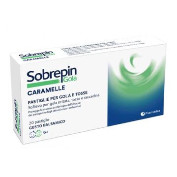 Sobrepin Gola Caramelle | 20 Pastiglie al gusto Balsamico | SOBREPIN Sobrepin Gola Caramelle | 20 Pastiglie al gusto Balsamico | SOBREPIN
