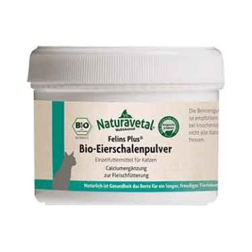 POLVERE DI GUSCIO D'UOVO | Integratore Calcio 100 g cod.8510 | NATURAVETAL - Felis Plus