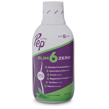 Ultra Pep Slim 6 Zero Te'500ml | Integratore detox drenante | BIOS LINE