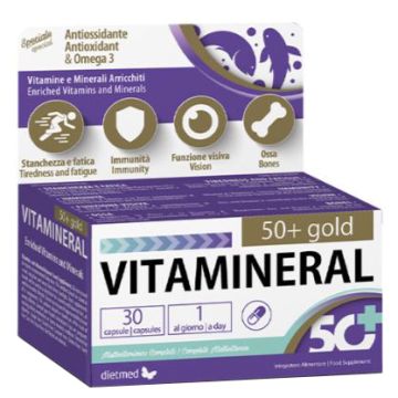 50+ Gold 30cps | Integratore minerali e vitamine over 50 | VITAMINERAL