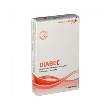 DIABEC | Integratore antiossidante per la vista - 20 Capsule molli | ALFA INTES