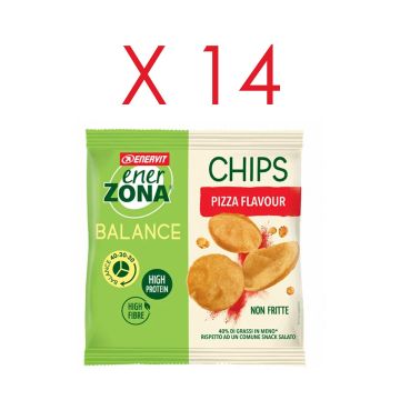 CHIPS 40-30-30 PIZZA box | Patatine gusto Pizza Box 14 buste | ENERZONA