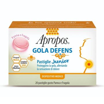 Gola Defens PRO JUNIOR 20 pastiglie | Mal di Gola, protettivo e lenitivo | APROPOS