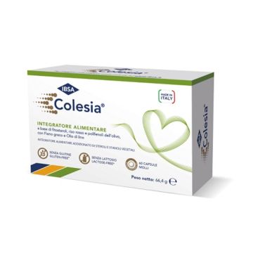 Colesia Soft Gel 60 cps Molli | Integratore colesterolo | IBSA Colesia Soft Gel 60 cps Molli | Integratore colesterolo | IBSA