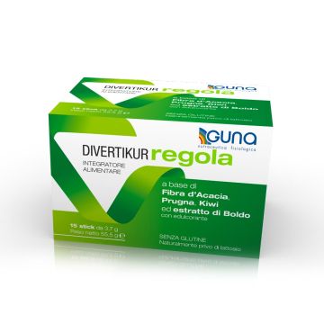 Divertikur Regola 15stick | Integratore ricostituente fibre | GUNA