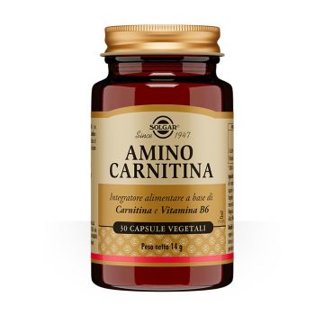 AMINO Carnitina 30 capsule | Integratore di amino carnitina | SOLGAR AMINO Carnitina 30 capsule | Integratore di amino carnitina | SOLGAR