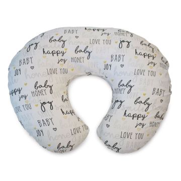 Cuscino Allattamento Boppy | Fodera in cotone hello baby | CHICCO