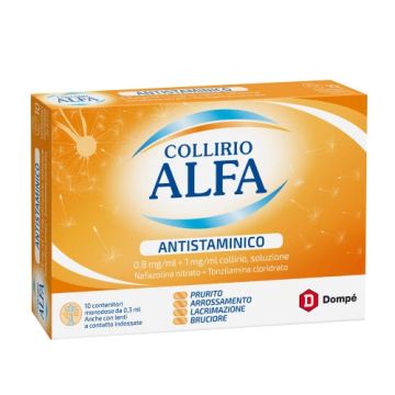 ALFA Collirio | Antistaminico| 10 Flac. Monodose 0,3 ml