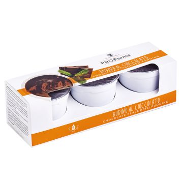 Budino al cioccolato | 3 Vasetti da 125 g | DIETA MESSEGUE - Pro Forma