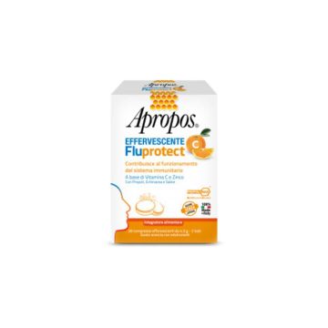Fluprotec Effervescente C 20 compresse effervescenti | Integratore per raffreddore | APROPOS
