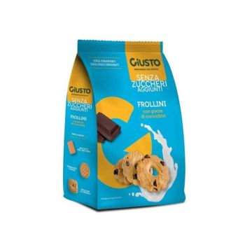 FROLLINI CON GOCCE DI CIOCCOLATO | Biscotti Senza Zucchero | GIUSTO