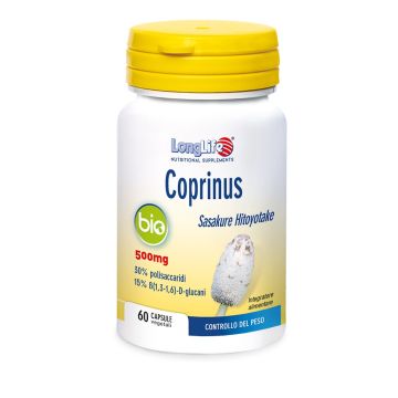 COPRINUS Sasakure Hitoyotake 60 Capsule | Integratore Regolazione Zuccheri | LONGLIFE - Funghi Bio