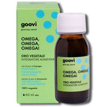 Omega Omega Omega 60ml | Integratore oro vegetale gocce | GOOVI by Hunziker