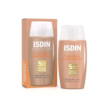 Fusion Water COLOR MAGIC SPF50 | Fotoprotezione quotidiana colorata 50 ml | ISDIN