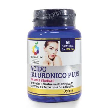 ACIDO IALURONICO PLUS 60 Cpr | Integratore Pelle | OPTIMA NATURALS Colours of Life ACIDO IALURONICO PLUS 60 Cpr | Integratore Pelle | OPTIMA NATURALS Colours of Life
