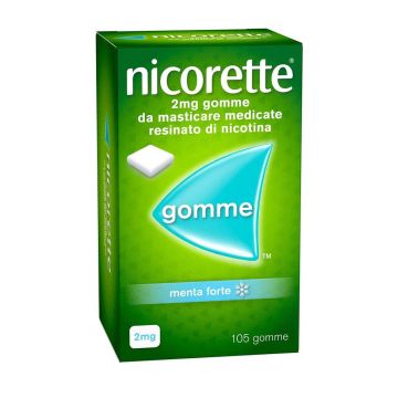 Nicorette&#x20;Gomme&#x20;Masticabili&#x20;2&#x20;mg&#x20;&#x7C;&#x20;105&#x20;Gomme&#x20;medicate&#x20;Menta&#x20;Forte