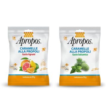 Caramelle Dure alla Propoli 50 g | Protettive e rinfrescanti per la gola | APROPOS
