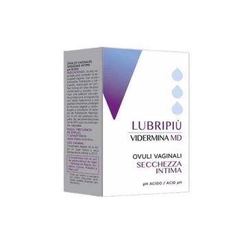 Lubripiu' Ovuli Vaginali 10 pz | Ovuli secchezza intima | VIDERMINA