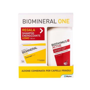 Biomineral One 30 cpr + Shampoo Uomo Biothymus Active | integratore e shampoo anticaduta | BIOMINERAL Biomineral One 30 cpr + Shampoo Uomo Biothymus Active | integratore e shampoo anticaduta | BIOMINERAL
