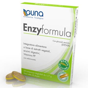 Enzy Formula | Integratore per la digestione 20 Cpr| GUNA