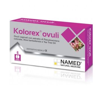 Kolorex 6 ovuli | Ovuli vaginali per infezioni micotiche e candidosi | NAMED