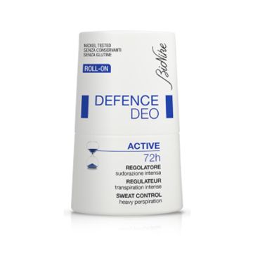 Roll On Deodorante Active 72h | Regolatore sudorazione intensa 50 ml | BIONIKE - Defence Deo