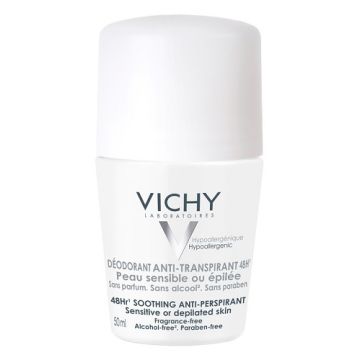Deodorante Antitraspirante 48h | Roll-on lenitivo 50ml | VICHY 