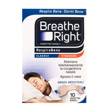 RespiraBene | 10 Cerottini nasali Classici Grandi | RINAZINA RespiraBene | 10 Cerottini nasali Classici Grandi | RINAZINA