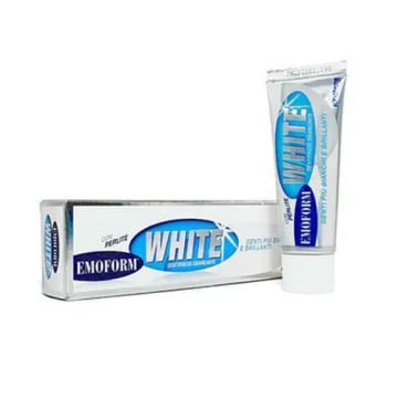 Emoform White 40 ml | Dentifricio sbiancante lucidante | POLIFARMA