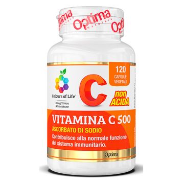 Vitamina C 500 120 Compresse | Integratore di Vitamina C | OPTIMA NATURALS Vitamina C 500 120 Compresse | Integratore di Vitamina C | OPTIMA NATURALS