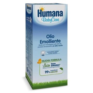 Babycare Olio Emolliente 250 ml | Olio massaggio neonatale | HUMANA
