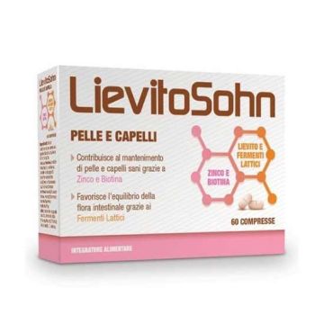 Pelle e capelli 60 cpr |  Fermenti lattici e vitamine B per l'intestino  LIEVITOSOHN