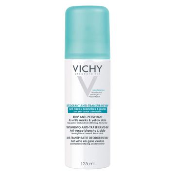 Deo antitracce 48h 125 ml | Deodorante anti macchie antitraspirante spray | VICHY