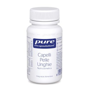 Capelli Pelle Unghie 30 capsule | Integratore di biotina e vitamina C | PURE ENCAPSULATIONS